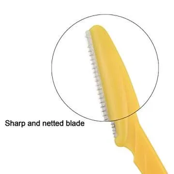 EAONE 30Pcs Eyebrow Razor Dermaplaning Tool Eyebrow Trimmer Shaper with Precision Cover, Dermaplane Razor Facial Hair Removal for Women and Men Face, 3 Colors with Box Packaged