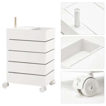 360° Movable Rotating Storage End Table for Every Room