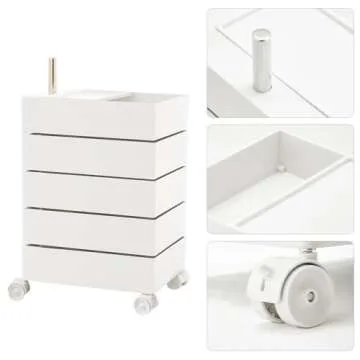 360° Movable Rotating Storage End Table for Every Room