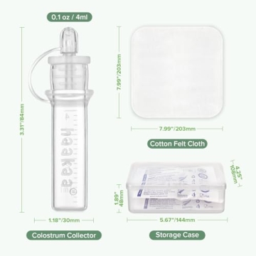 Haakaa Colostrum Collector Kit with Storage Case and Cloth