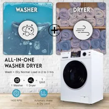 Compact All-in-One Washer Dryer for Space-Saving Solutions