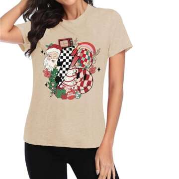Merry Christmas Women's Holiday Shirt - Fun Festive Tee