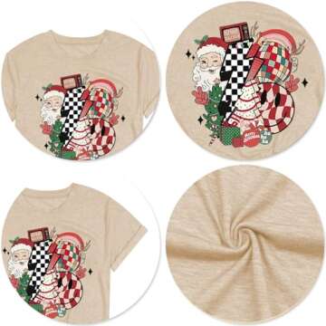 Merry Christmas Women's Holiday Shirt - Fun Festive Tee