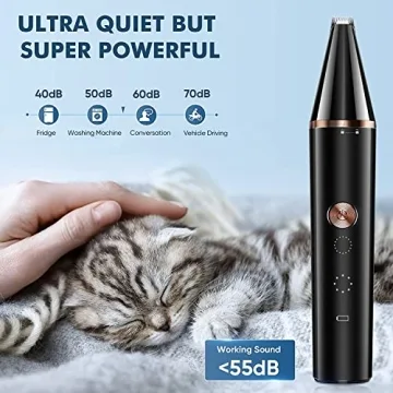oneisall 2 Speed Cat Clippers for Gentle Pet Grooming
