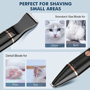 oneisall 2 Speed Cat Clippers for Gentle Pet Grooming