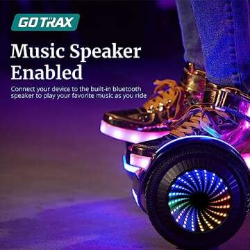 Gotrax Glide Pro Hoverboard - Music Speaker & LED Wheels