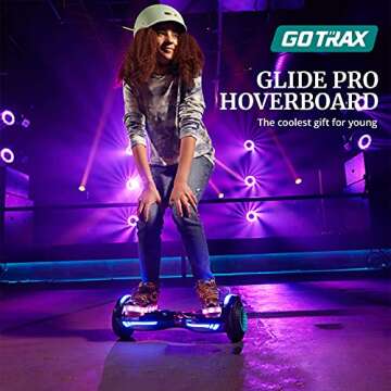 Gotrax Glide Pro Hoverboard - Music Speaker & LED Wheels