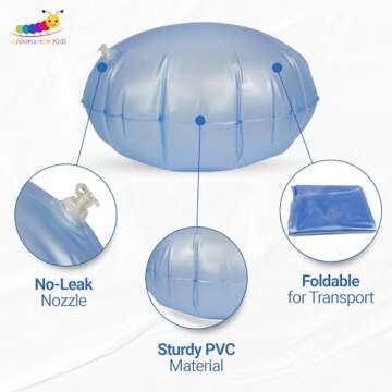 Appomattox Kids Child Hanging Pod Swing Chair with Pocket, Hanging Hammock Cocoon, Indoor and Outdoor Fun, Reading Nook, Sensory Autism Therapy, Easy to Hang Comfortable Nest, Girls and Boys (Blue)