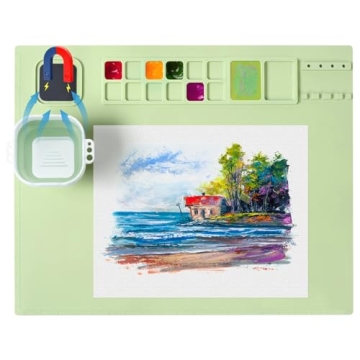 Upgraded Aubeco Silicone Painting Mat for Kids - Mess-Free Art & Craft Projects