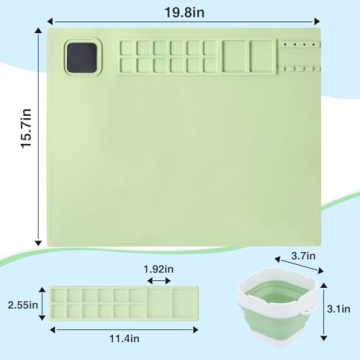 Aubeco Silicone Painting Mat for Kids - Mess-Free Crafting