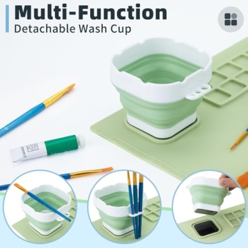 Aubeco Silicone Painting Mat for Kids - Mess-Free Crafting