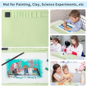 Aubeco Silicone Painting Mat for Kids - Mess-Free Crafting