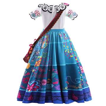 BILOPER Magic Princess Dress Costume Dress Up for Girls Cosplay Cartoon Costume Birthday Party Hallo...