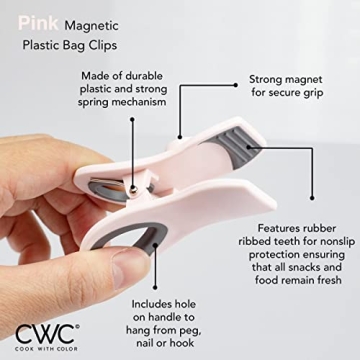 Buy Cook with Color Bag Clips for Food Storage