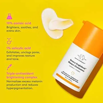 Drunk Elephant Bouncy Brightfacial Leave-On Face Mask with Azelaic Acid and Salicylic Acid to Correct and Clarify Skin (50mL / 1.69 Fl Oz)