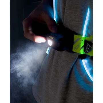 Noxgear Tracer Visibility Vest & 500 Lumen Chest Lamp