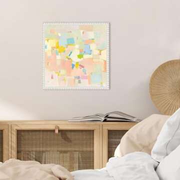 Framed Canvas Wall Art by Phyllis Adams - Block Party