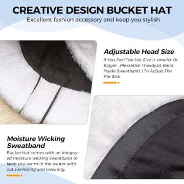 Faux Fur Winter Bucket Hat - Warm & Stylish for All