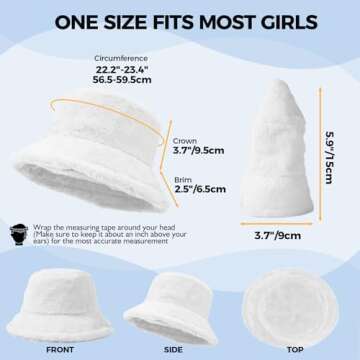 Faux Fur Winter Bucket Hat - Warm & Stylish for All