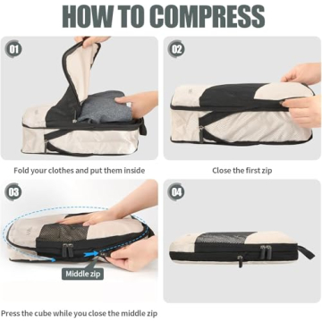 MSBAG Compression Packing Cubes for Smart Travel Organization