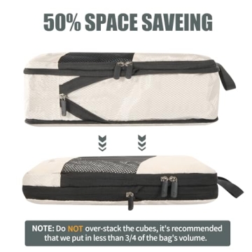 MSBAG Compression Packing Cubes for Smart Travel Organization