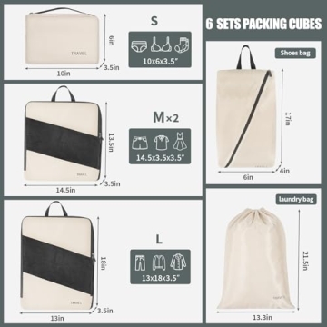 MSBAG Compression Packing Cubes for Smart Travel Organization