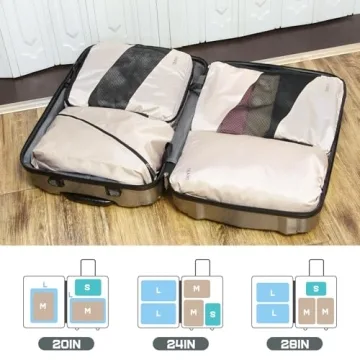 MSBAG Compression Packing Cubes for Smart Travel Organization