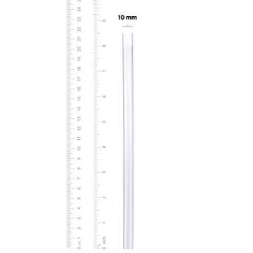 Comfy Package [100 Pack] Jumbo Smoothie Straws, Plastic Boba Straws, Milkshake Straws - Clear