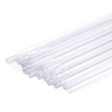 Comfy Package [100 Pack] Jumbo Smoothie Straws, Plastic Boba Straws, Milkshake Straws - Clear