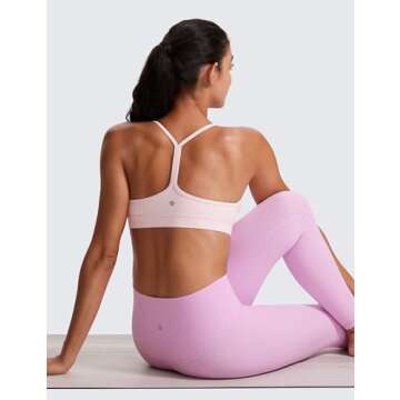 CRZ YOGA Butterluxe Sports Bra for Yoga and Workouts