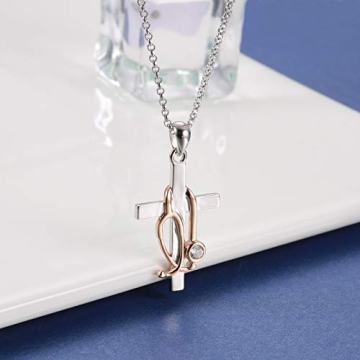 Sterling Silver Medical Jewelry Set for Nurses and Doctors