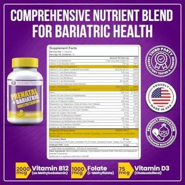 Procare Health Prenatal Bariatric Multivitamin with Iron (60 Easy to Swallow Capsules) – Bariatric...