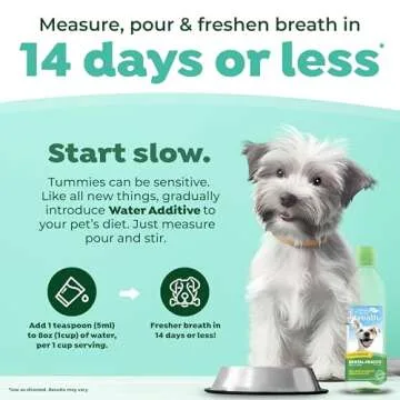 TropiClean Fresh Breath Additive for Dogs - No Brushing Needed