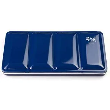 ROSA Gallery Professional Watercolor Paint Set, Made in Ukraine, 28 Water Colors of 2,5 ml, Portable Travel Watercolor Kit, High Lightfastness Paints for Artists, Adults in Metal Case