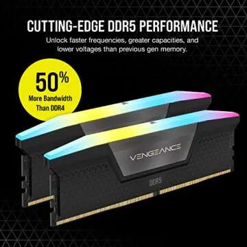 CORSAIR VENGEANCE RGB DDR5 RAM 32GB 6000MHz