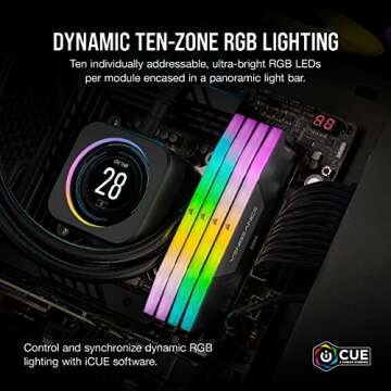 CORSAIR VENGEANCE RGB DDR5 RAM 32GB 6000MHz