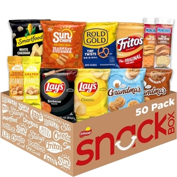 Frito Lay 50 Count Snack Variety Pack with Chips & Cookies