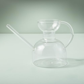 Modern Sprout Handcrafted Glass Watering Can for Plants