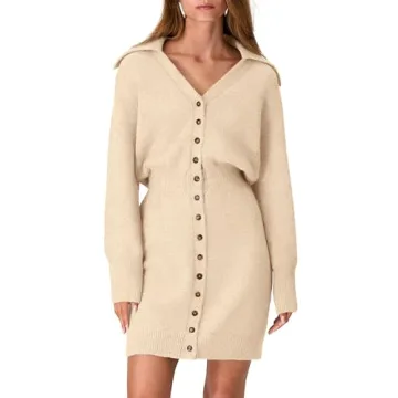 PRETTYGARDEN Trendy Long Sleeve Sweater Dress for Women