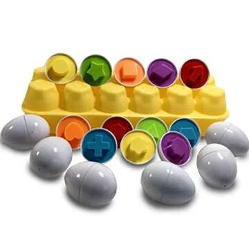 Skoolzy Matching Eggs - Fun Learning Toy for Toddlers