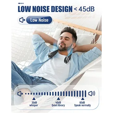 RIYA Neck Fan - 20H Battery, Portable & Bladeless Design