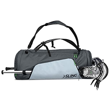 Lacrosse Bag Hybrid XL - Use as a Backpack or Duffel Bag, Holds 2 Sticks and All of Your Gear with a...