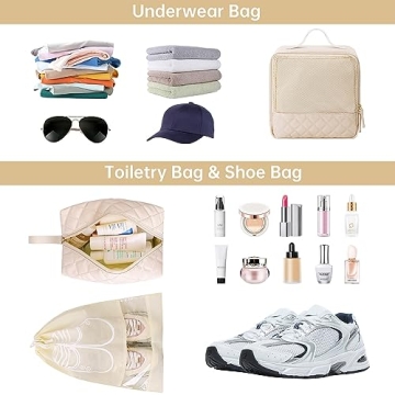 ETRONIK Stylish Overnight Bag Set for Women Travelers