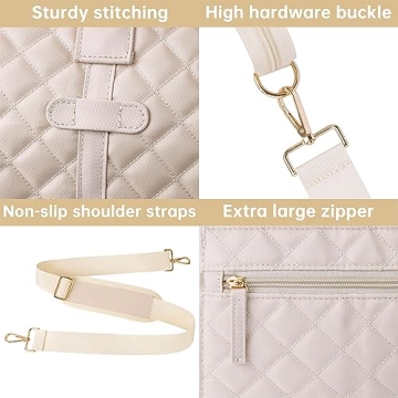 ETRONIK Stylish Overnight Bag Set for Women Travelers