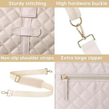 ETRONIK Stylish Overnight Bag Set for Women Travelers