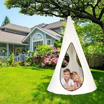 BHORMS Children Nest Hammock Swing Chair Kids Pod Swing Seat Hanging Tree Tent for Indoor Outdoor-40 Inch