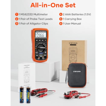 Crenova MS8233D Multimeter for Accurate Electrical Testing