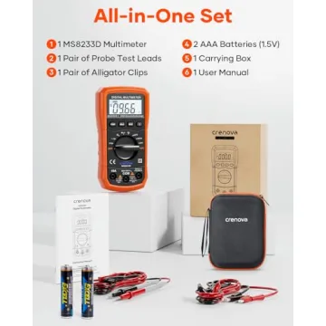 Crenova MS8233D Multimeter for Accurate Electrical Testing