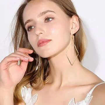 63Pairs Fashion Earrings with Tassel Earrings Layered Ball Dangle Hoop Stud Jacket Earrings for Wome...