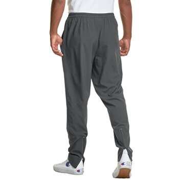 Champion Men's, MVP, Lightweight Woven, Moisture Wicking, Athletic Pants, 30.5", Stealth, Small